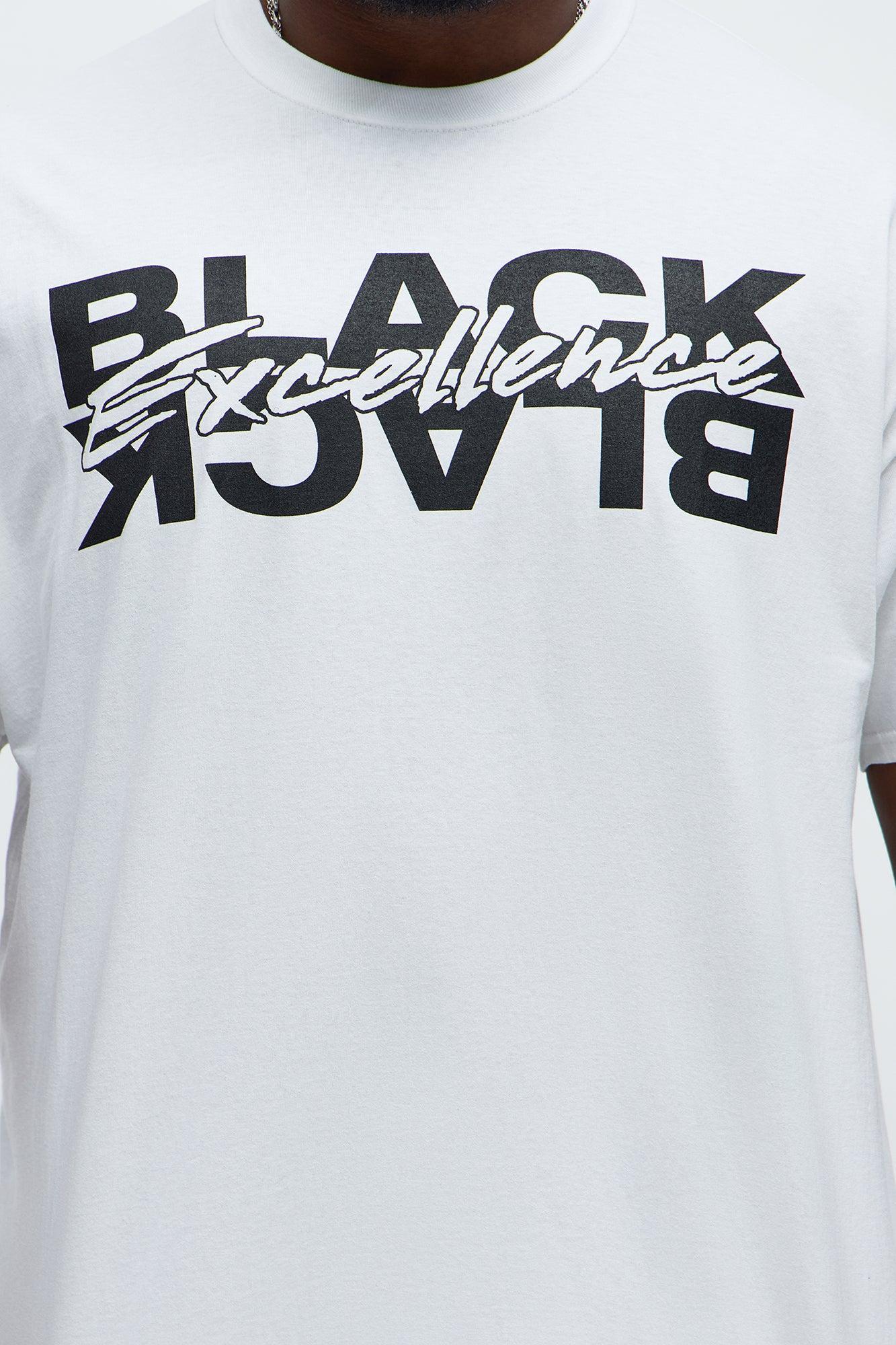 Black Excellence Lifestyle Short Sleeve Tee - White Product Image