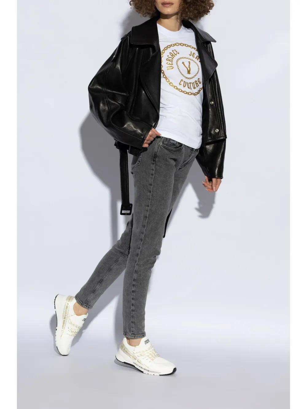 Dynamic logo-strap sneakers Product Image