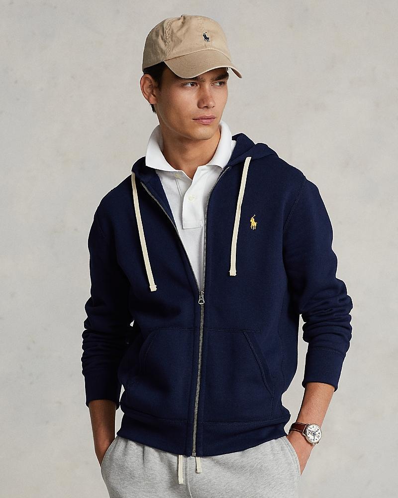 Polo Ralph Lauren Men's Zip Front Fleece Hoodie in Cruise Navy at Nordstrom, Size X-Large Product Image