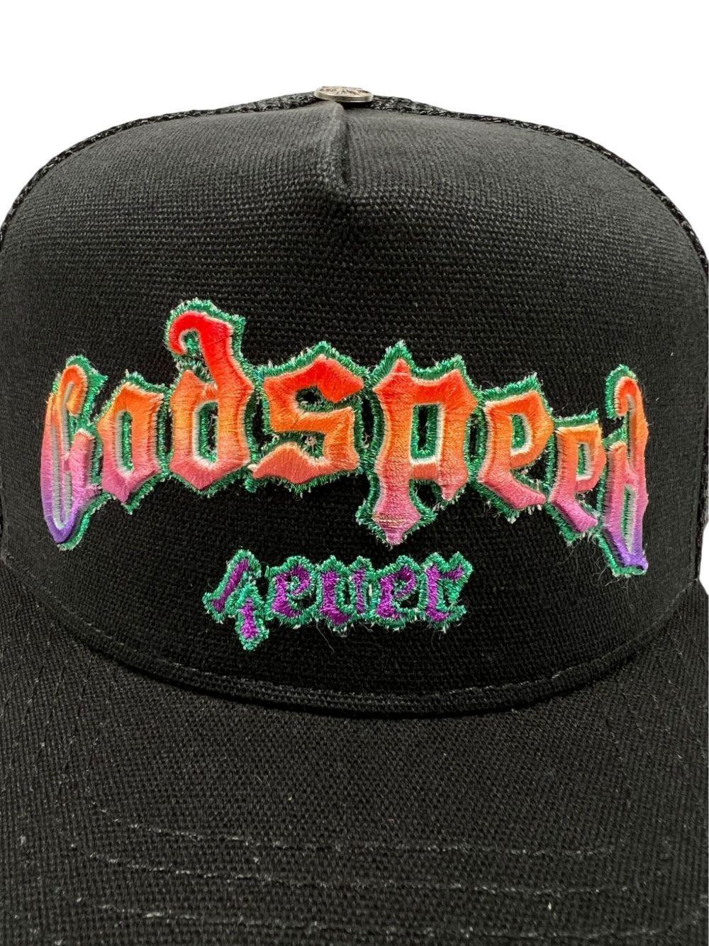 gradient-logo embroidered trucker cap Product Image