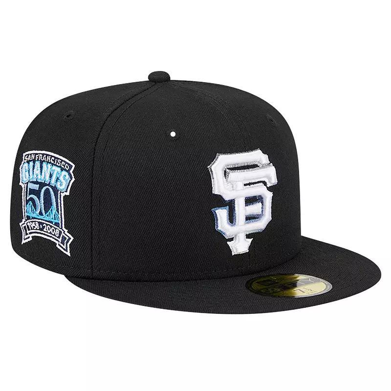 Men's New Era Black San Francisco Giants  Raceway 59FIFTY Fitted Hat, Size: 8 Product Image