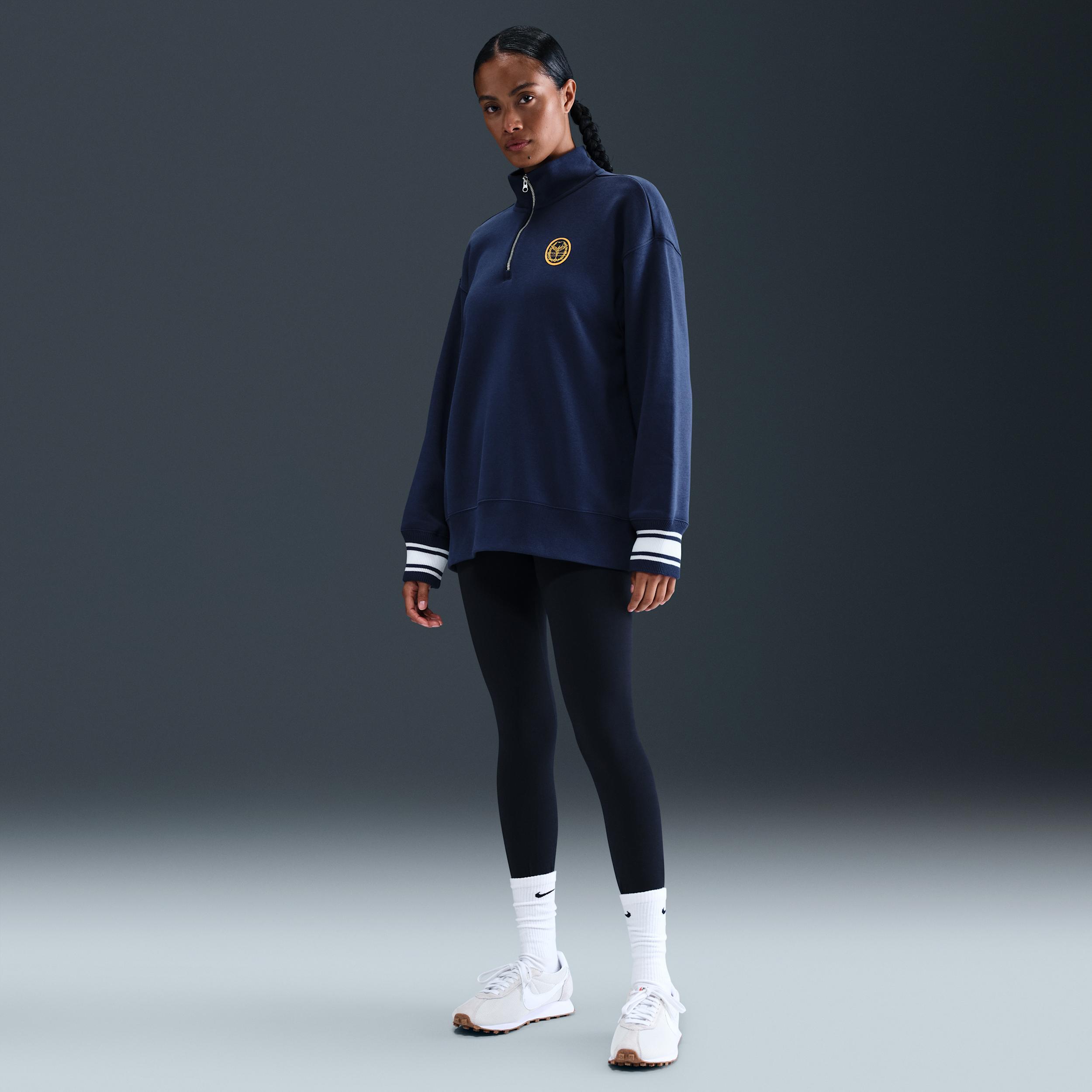 Women's Nike Sportswear Phoenix Fleece Oversized 1/4-Zip Long Sweatshirt Product Image