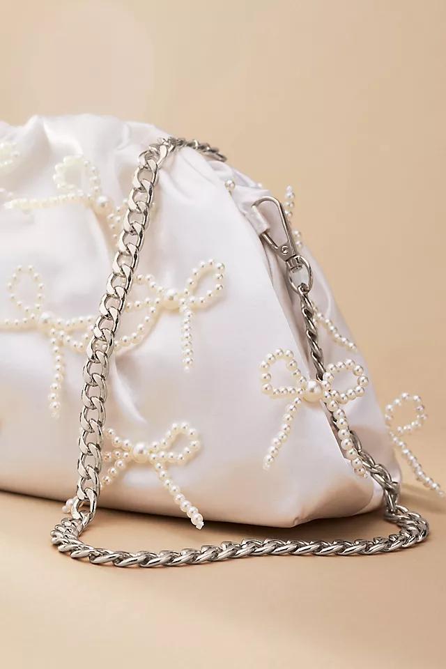 The Frankie Mini Clutch: Pearl Bows Edition Product Image