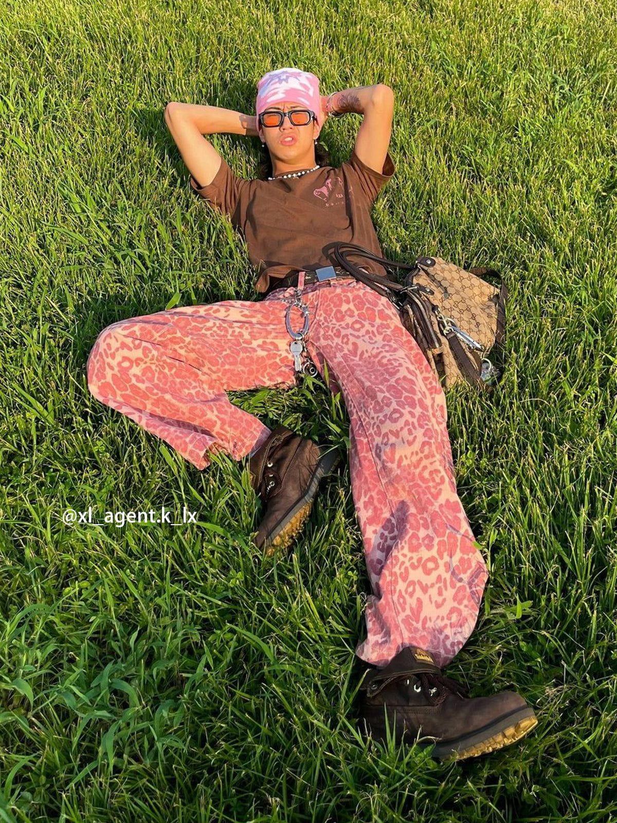 Aelfric Eden Leopard Print Jeans Product Image