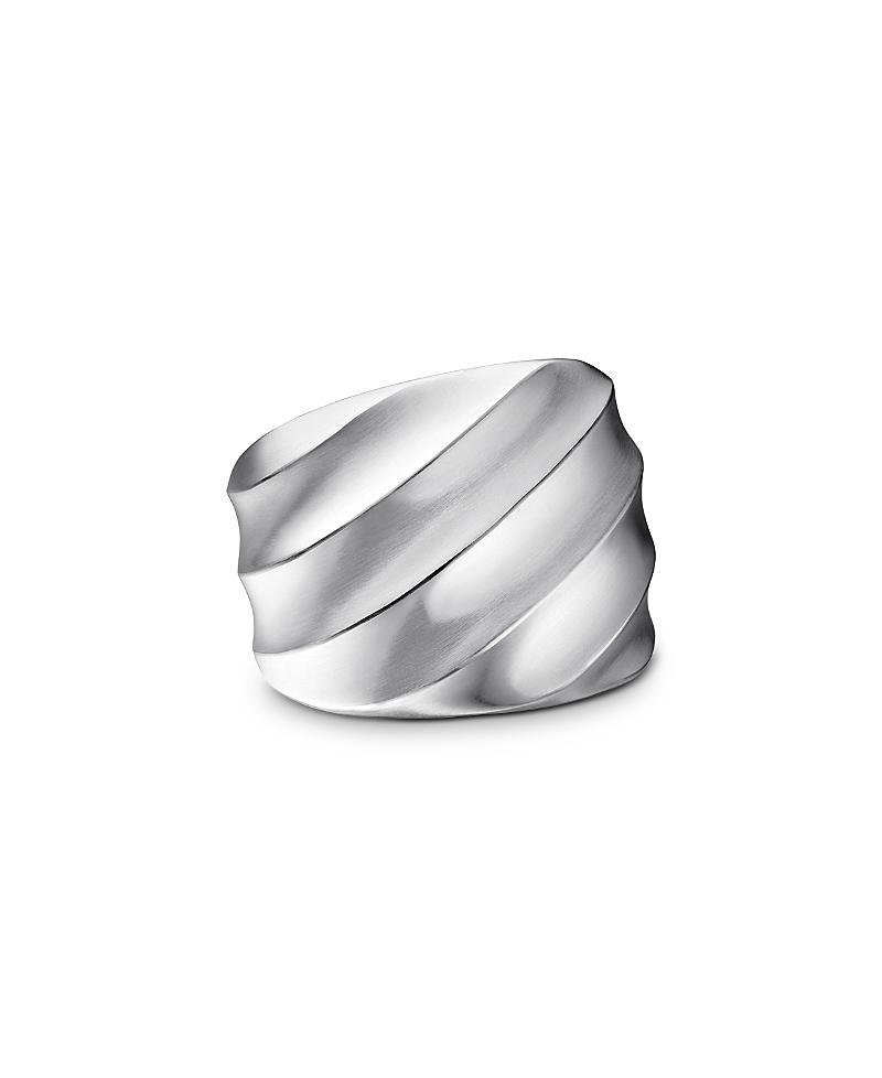 David Yurman Sterling Silver Cable Edge Saddle Ring Product Image