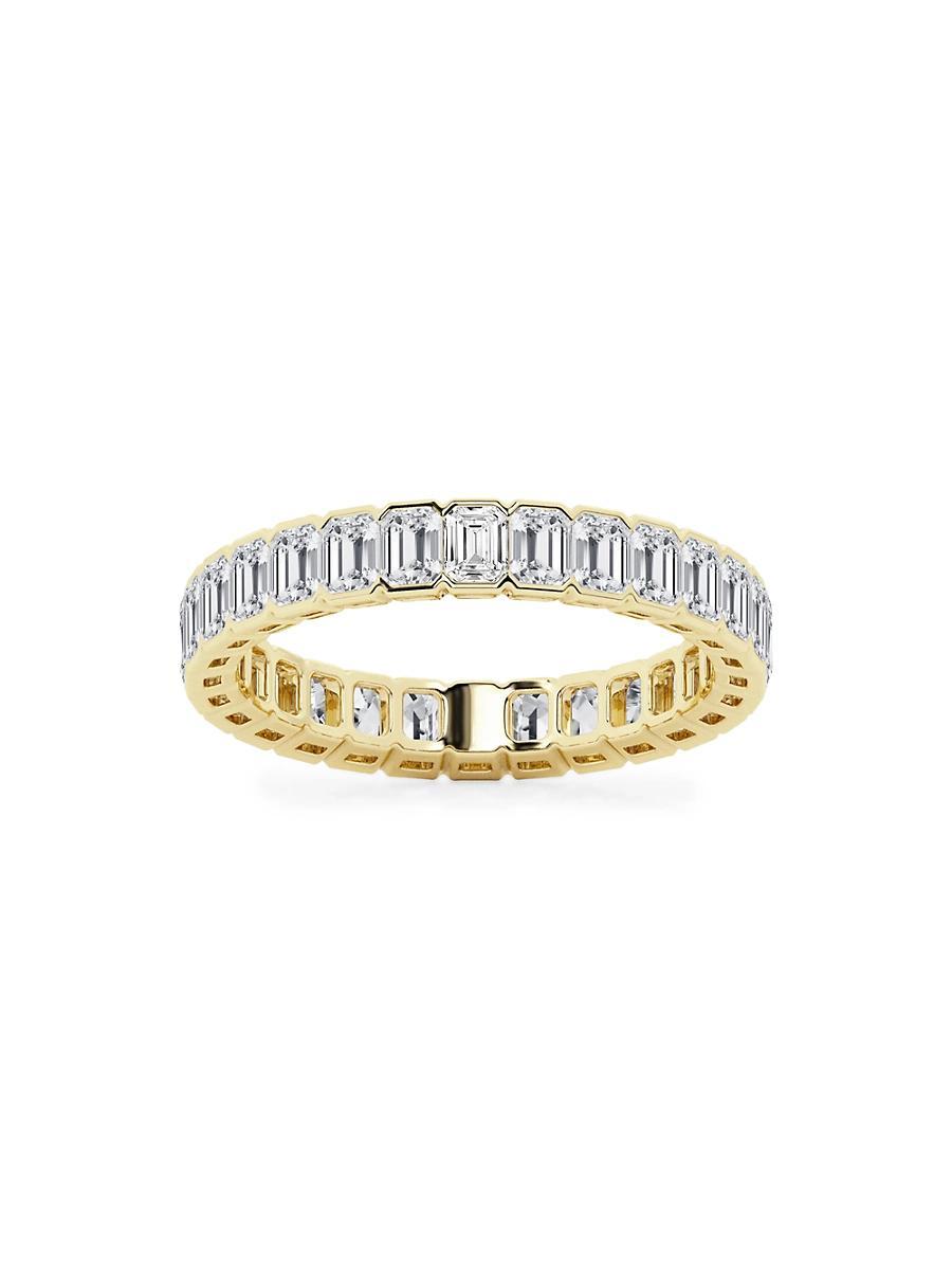 Womens 14K Yellow Gold & Emerald-Cut Lab-Grown Diamond Eternity Band/2.00-5.00 TCW Product Image