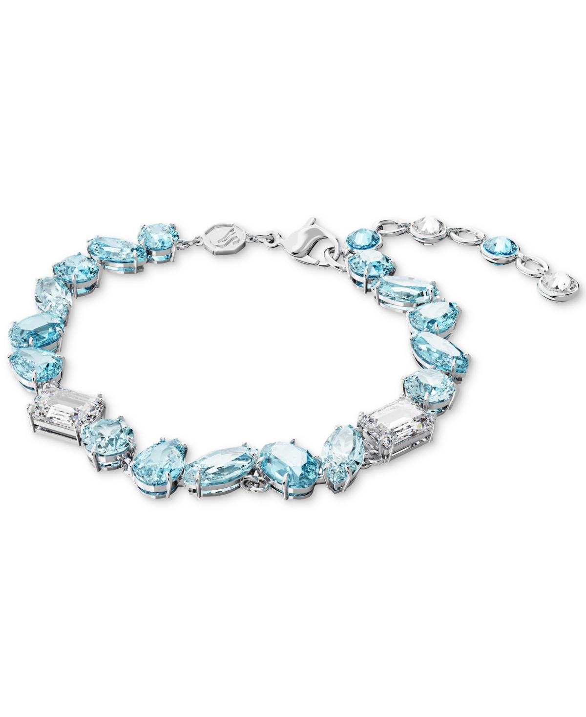 Swarovski Gema Blue Crystal Mixed Cut Link Bracelet Product Image