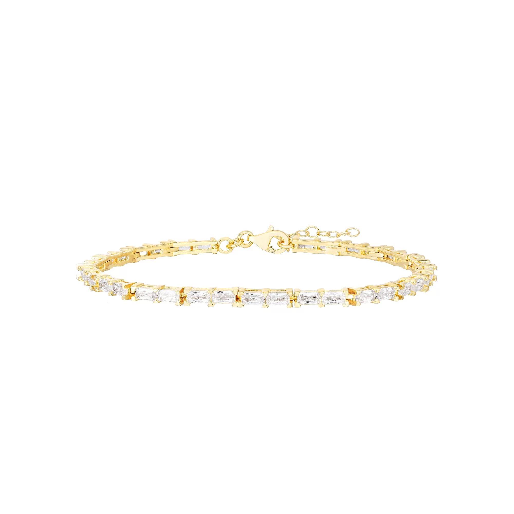 Sunkissed Sterling Cubic Zirconia Bracelet, Women's, Silver Tone Product Image