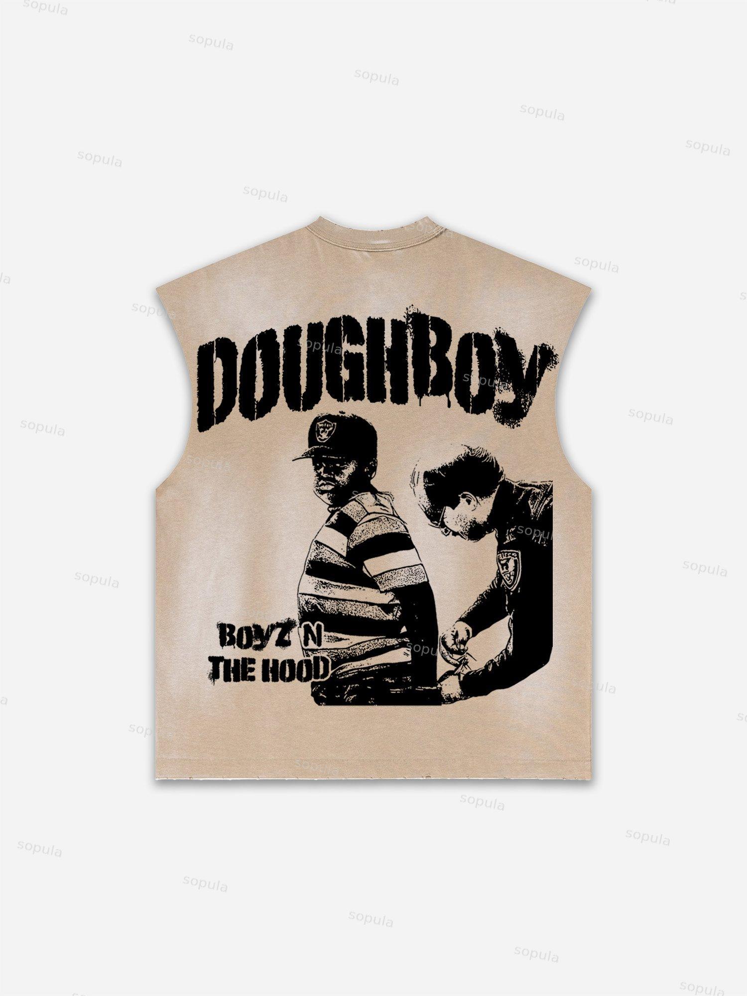 Future World Brainstorming Graphic Print Distressed Tank Top Product Image