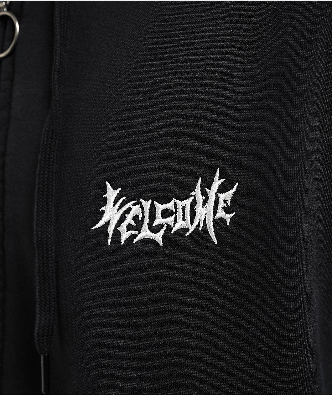 Welcome Nephilim Black Pigment-Dyed Zip Hoodie Product Image