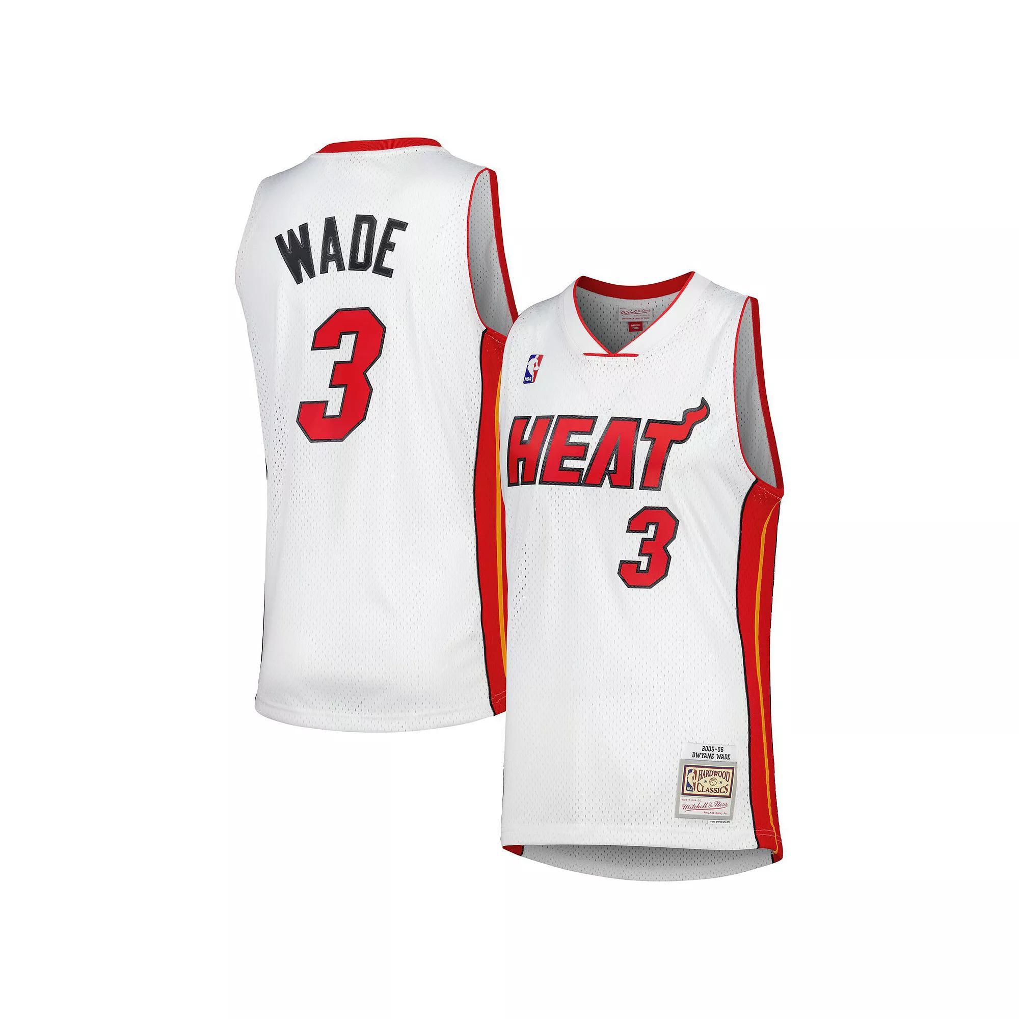 Mens Mitchell & Ness Dwyane Wade Miami Heat Hardwood Classics 2005-06 Swingman Jersey Product Image