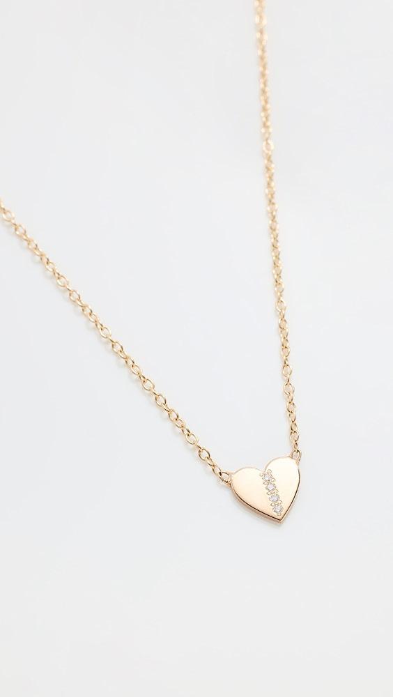 Zoe Chicco 14k Midi Bitty Heart Necklace | Shopbop Product Image