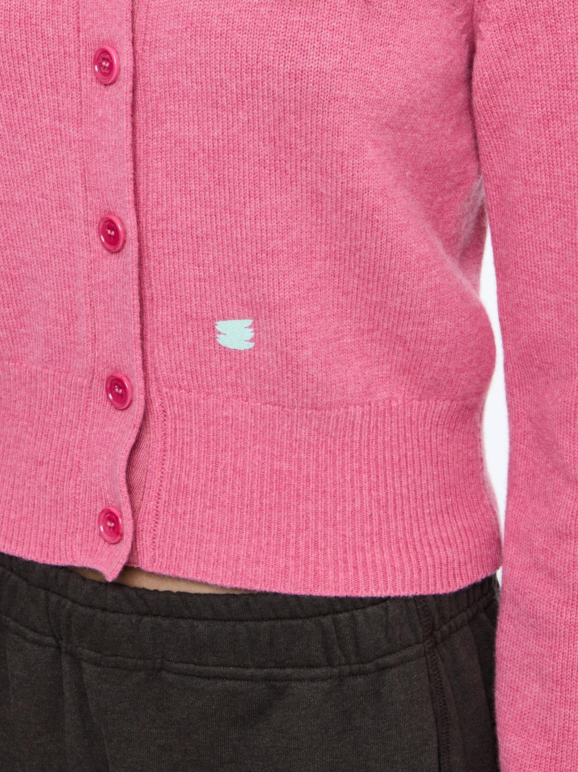 CONTRAST EMBROIDERY CARDIGAN Product Image