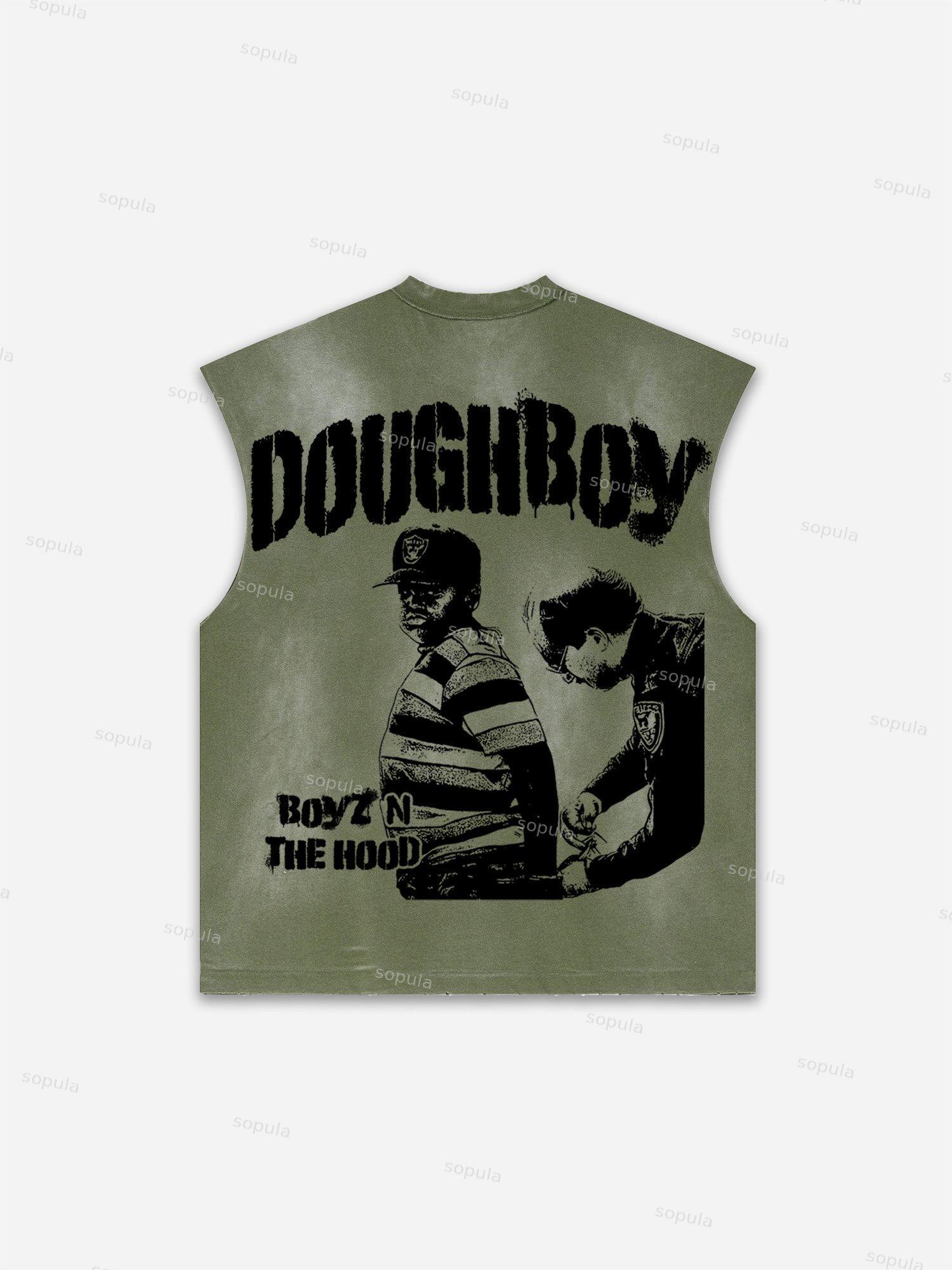Future World Brainstorming Graphic Print Distressed Tank Top Product Image