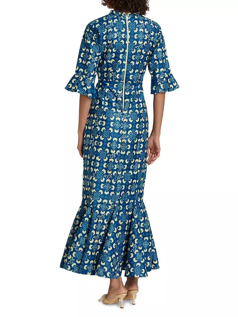 Tiwa Printed Cotton Maxi Dress Product Image