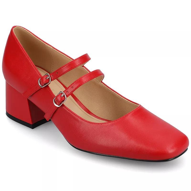 Journee Nally Womens Tru Comfort Foam Faux Leather Mary Jane Pumps Product Image