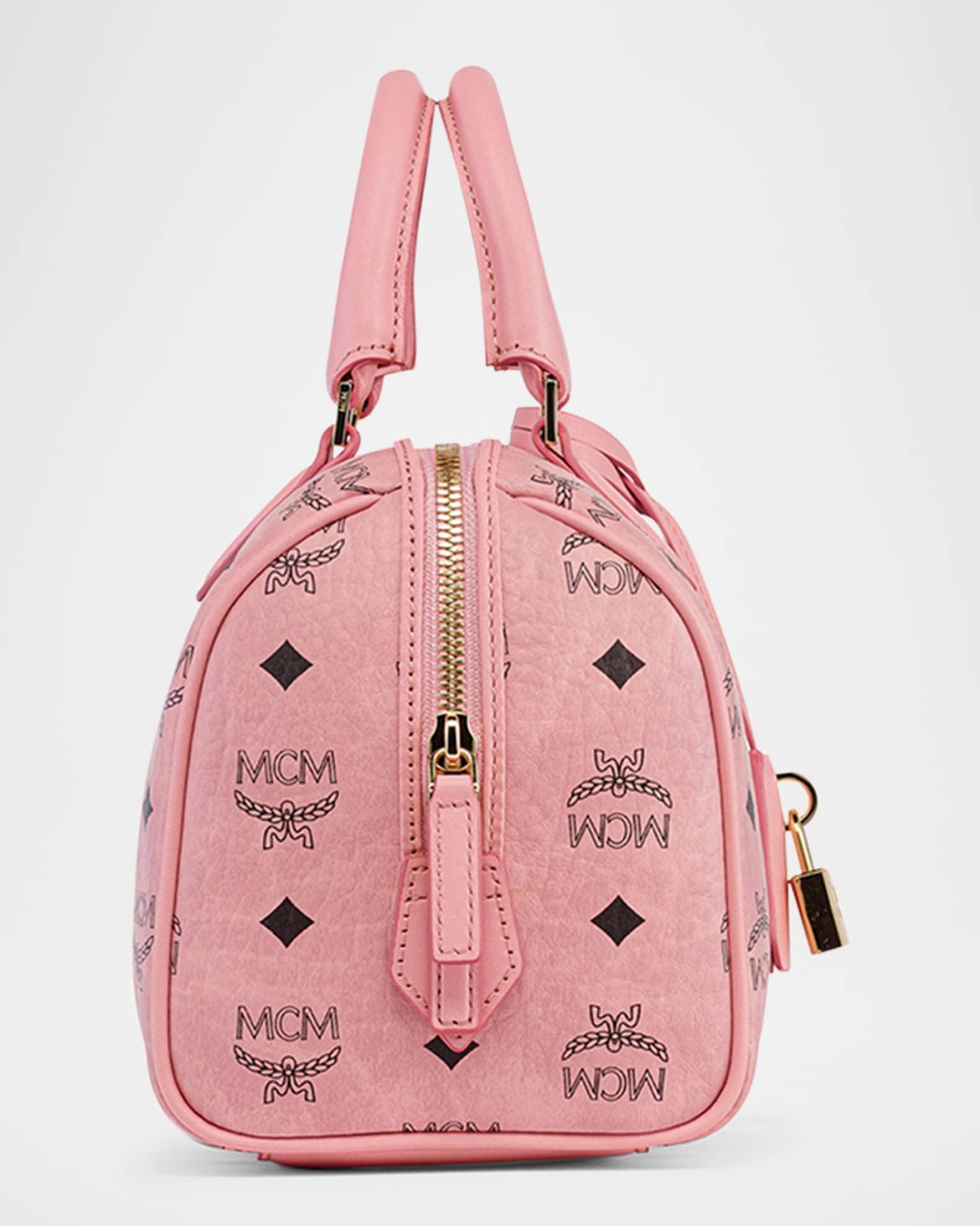 Ella Small Boston Visetos Top-Handle Bag Product Image