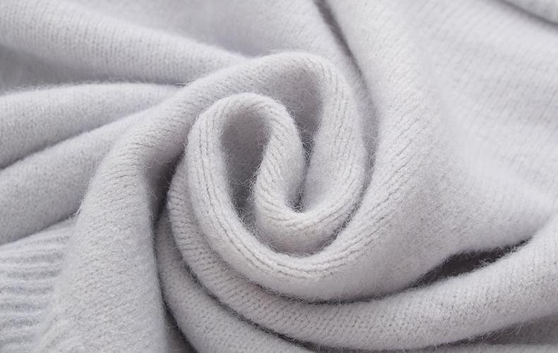 Scallop Trim Collar Button-Up Cardigan Product Image