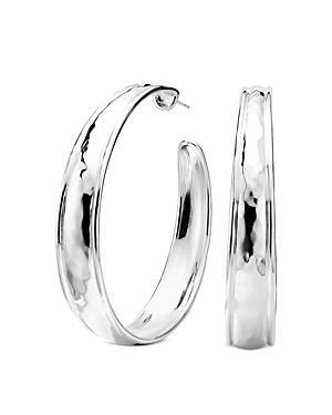 Goddess Hoop Earrings in Sterling Silver Product Image