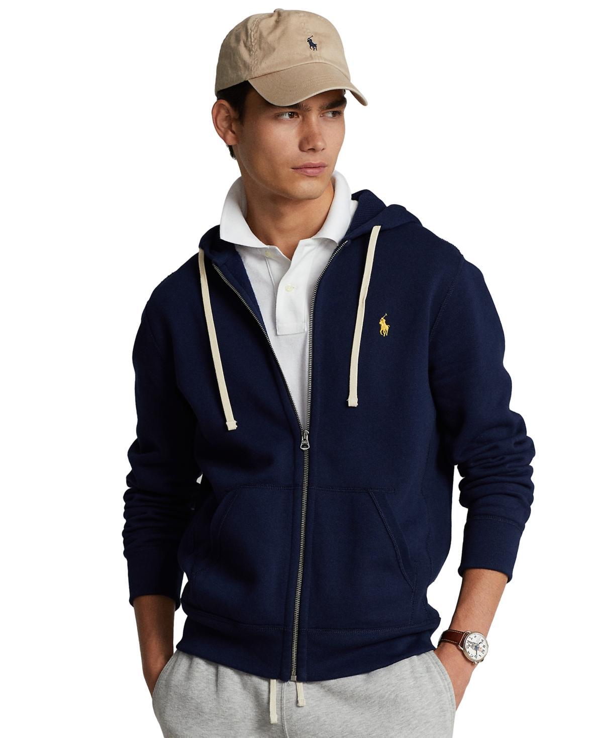Polo Ralph Lauren Men's Zip Front Fleece Hoodie in Cruise Navy at Nordstrom, Size X-Large Product Image