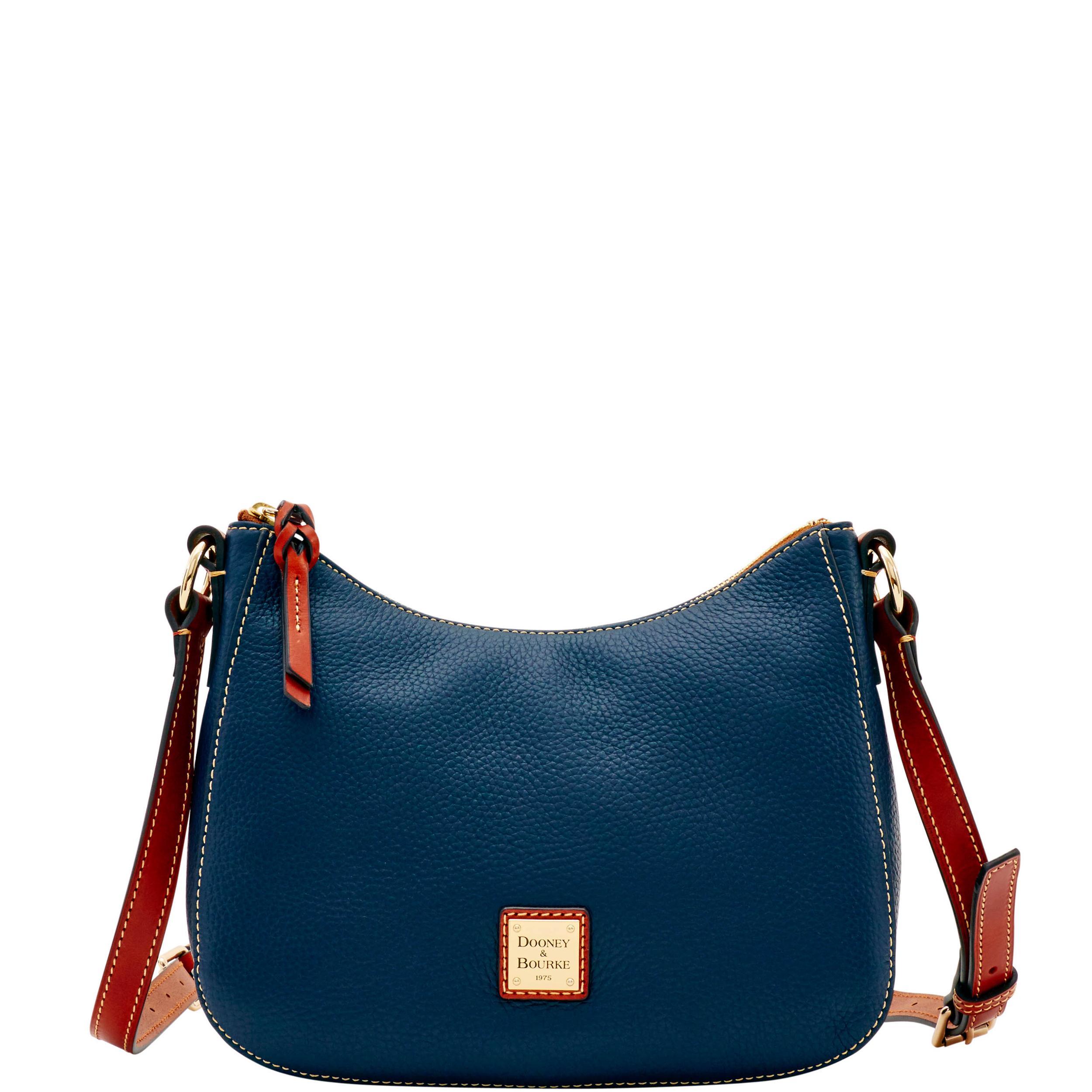 Dooney & Bourke Womens Pebble Grain Small Kiley Crossbody Leather Shoulder Bag in Midnight Blue Product Image