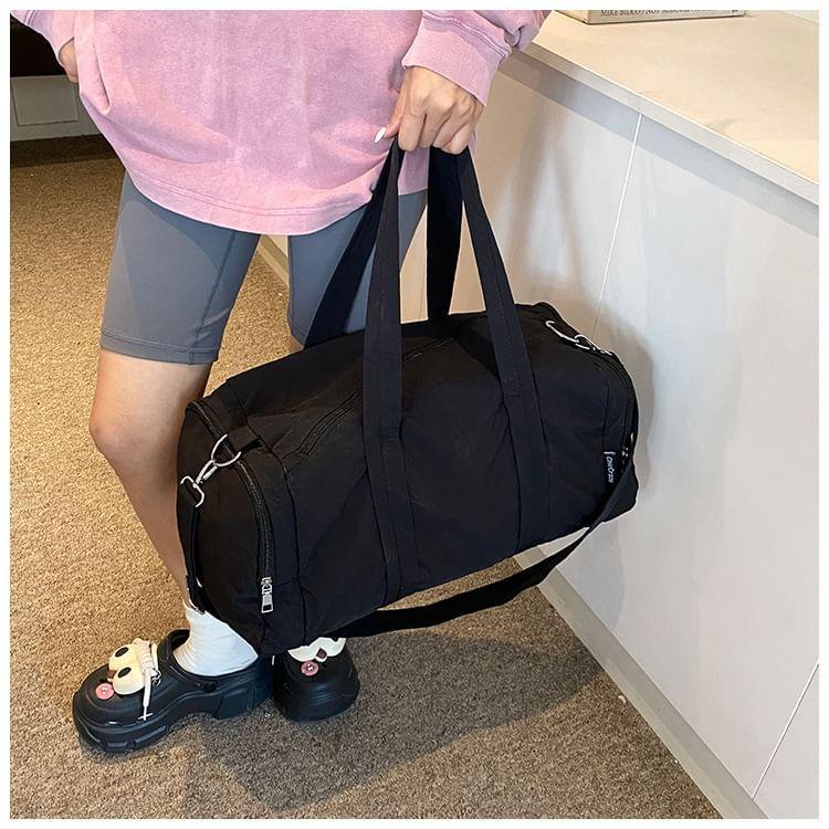 Lettering Applique Duffle Bag Product Image