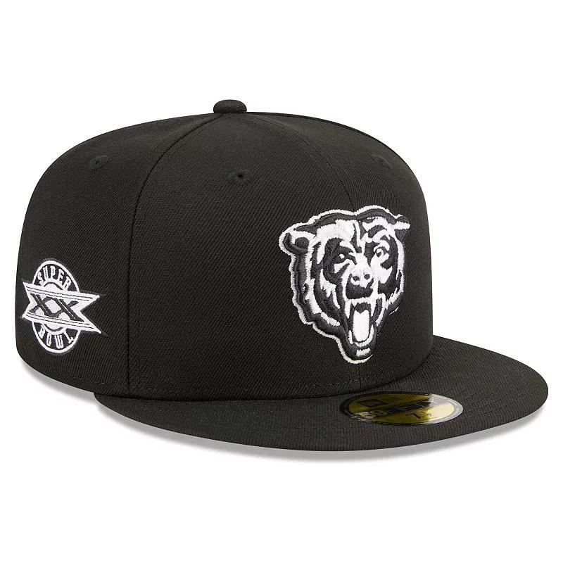 Mens New Era Chicago Bears Alternate Logo Main Patch 59FIFTY Fitted Hat Product Image