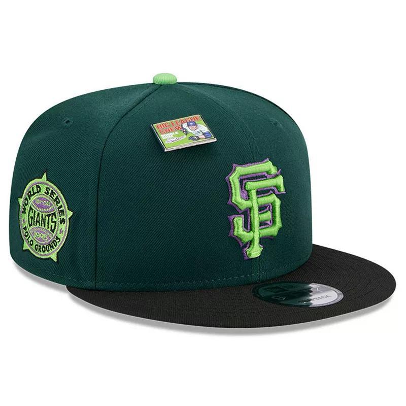 Men's New Era Green/Black San Francisco Giants Sour Apple Big League Chew Flavor Pack 9FIFTY Snapback Hat Product Image
