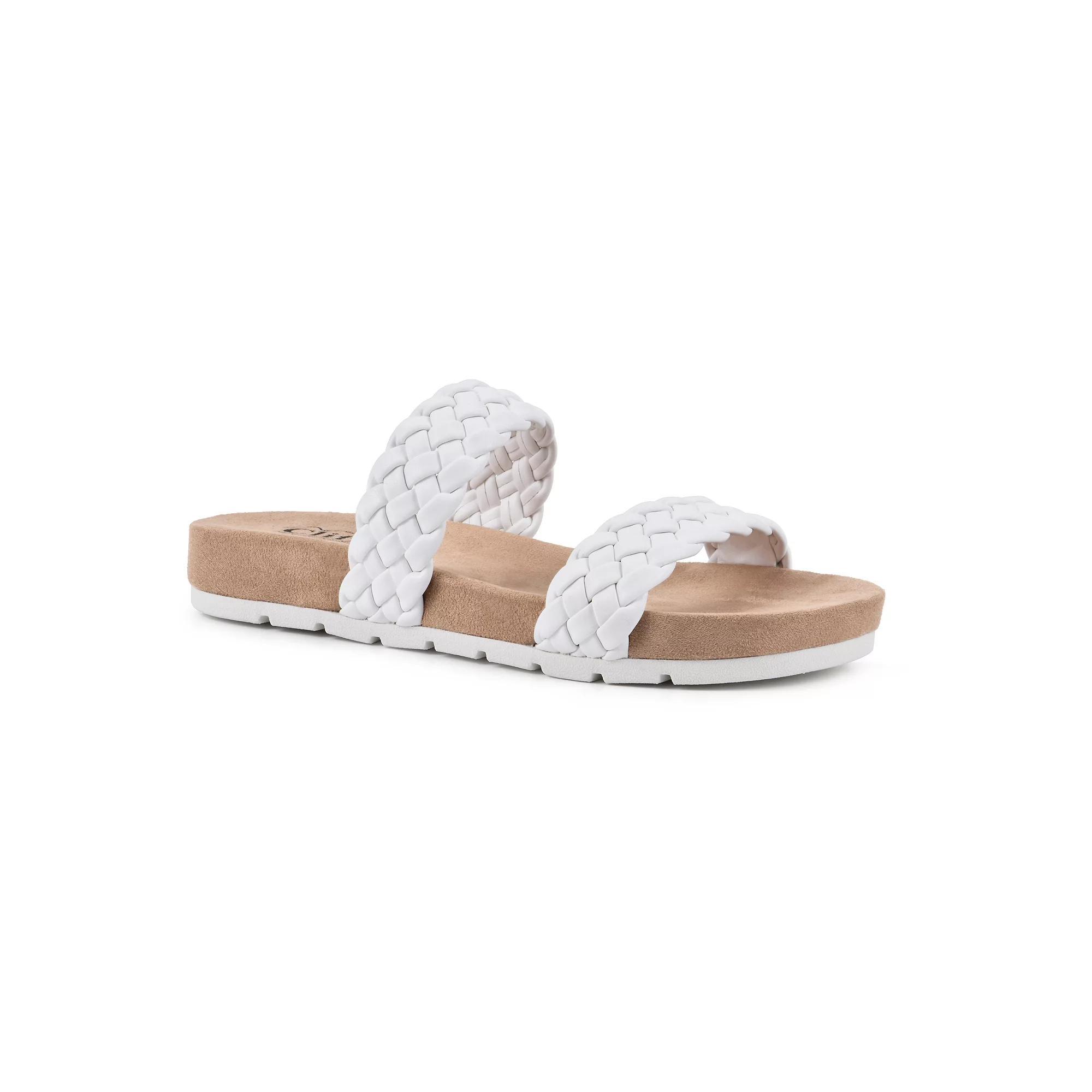 Cliffs by White Mountain Truly Women's Slide Sandals, Size: 6, White Smo Product Image