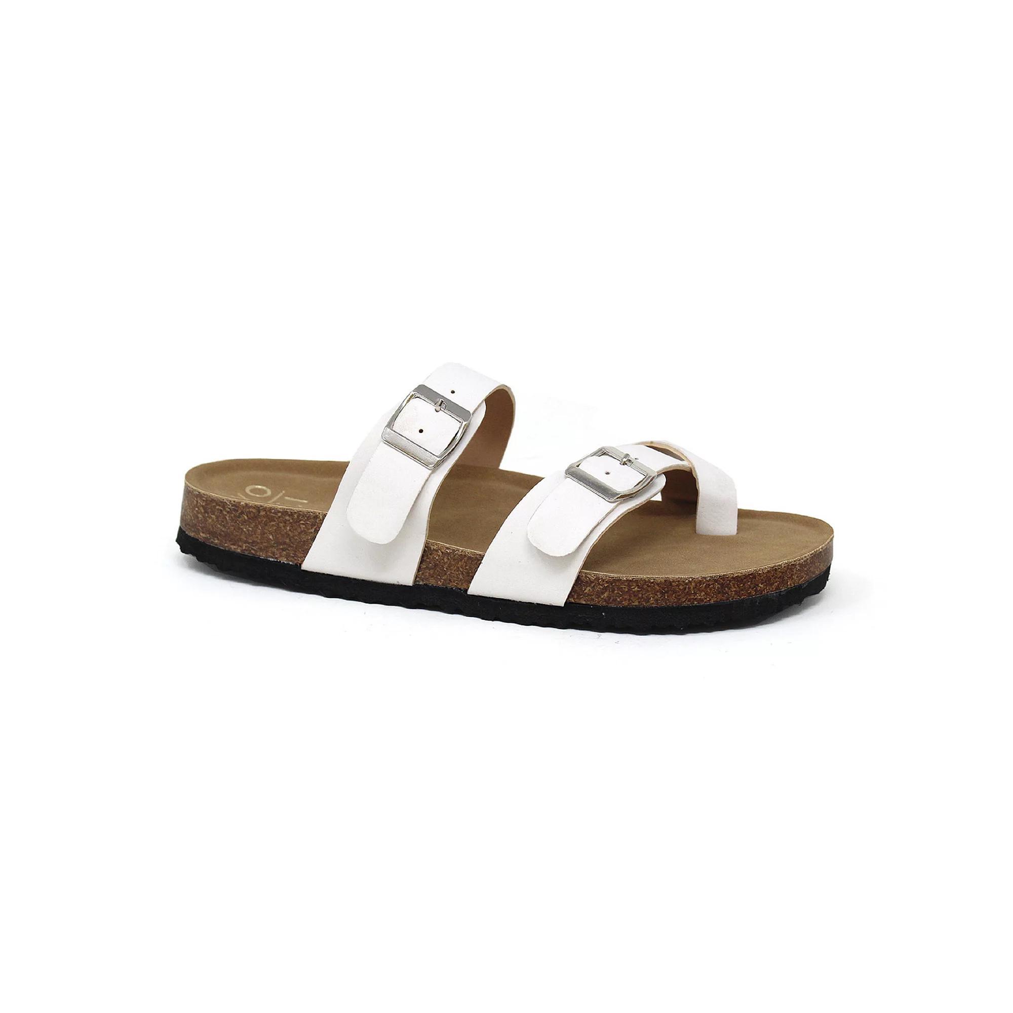 Yoki Gian 280 Women's Cork Footbed Sandals, Size: 8.5, White Product Image