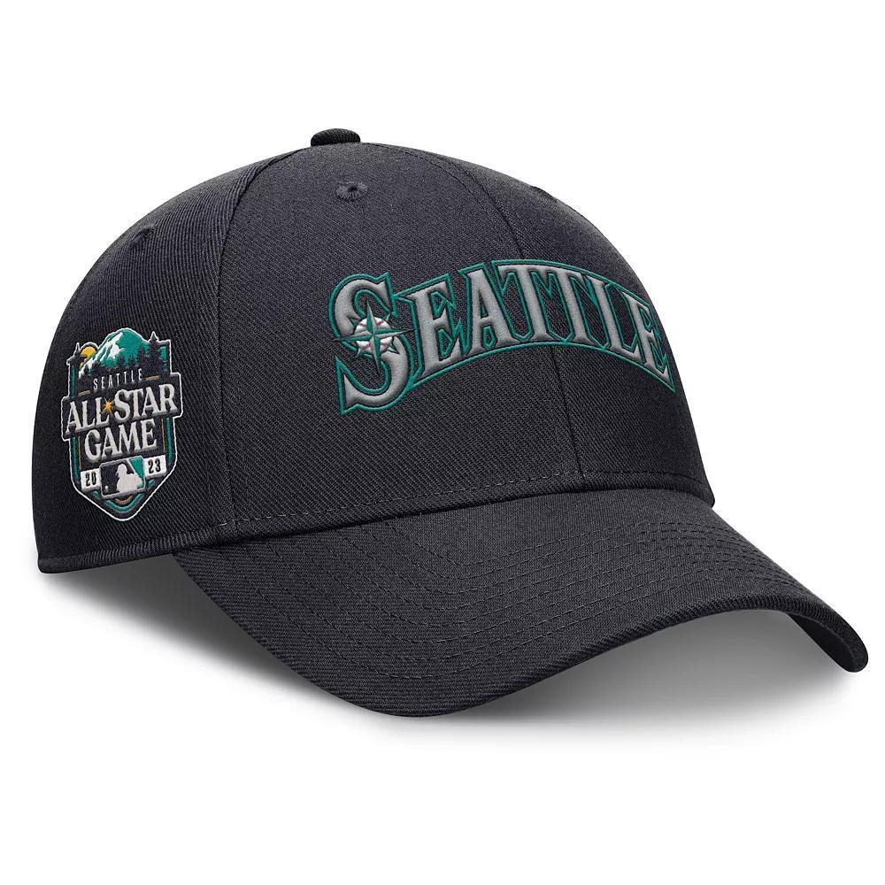 Mens Nike Seattle Mariners Rise Gaberdine Adjustable Hat Blue Product Image