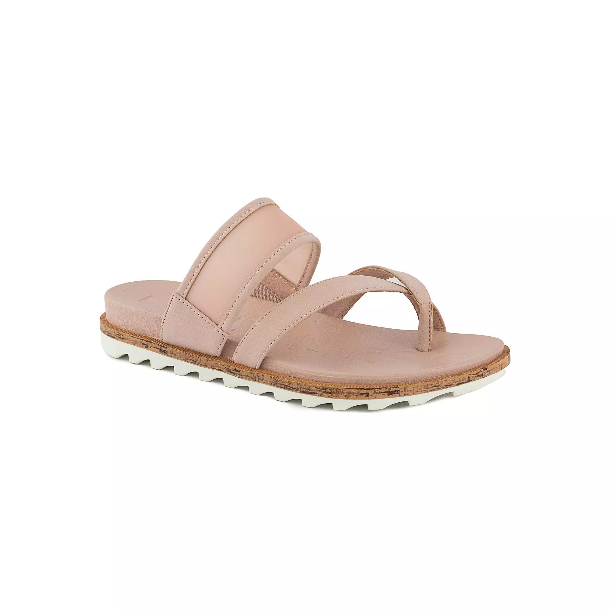 London Fog Stelanie Women's Thong Sandals, Size: 6, Dusty Pink Product Image