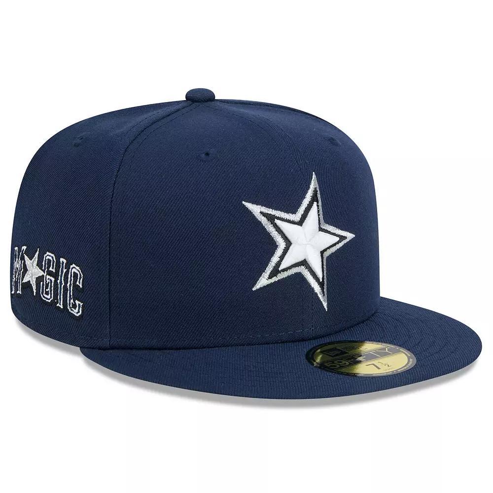 Men's New Era  Navy Orlando Magic 2024/25 City Edition Alternate 59FIFTY Fitted Hat, Size: 7 3/8, Mag Blue Product Image