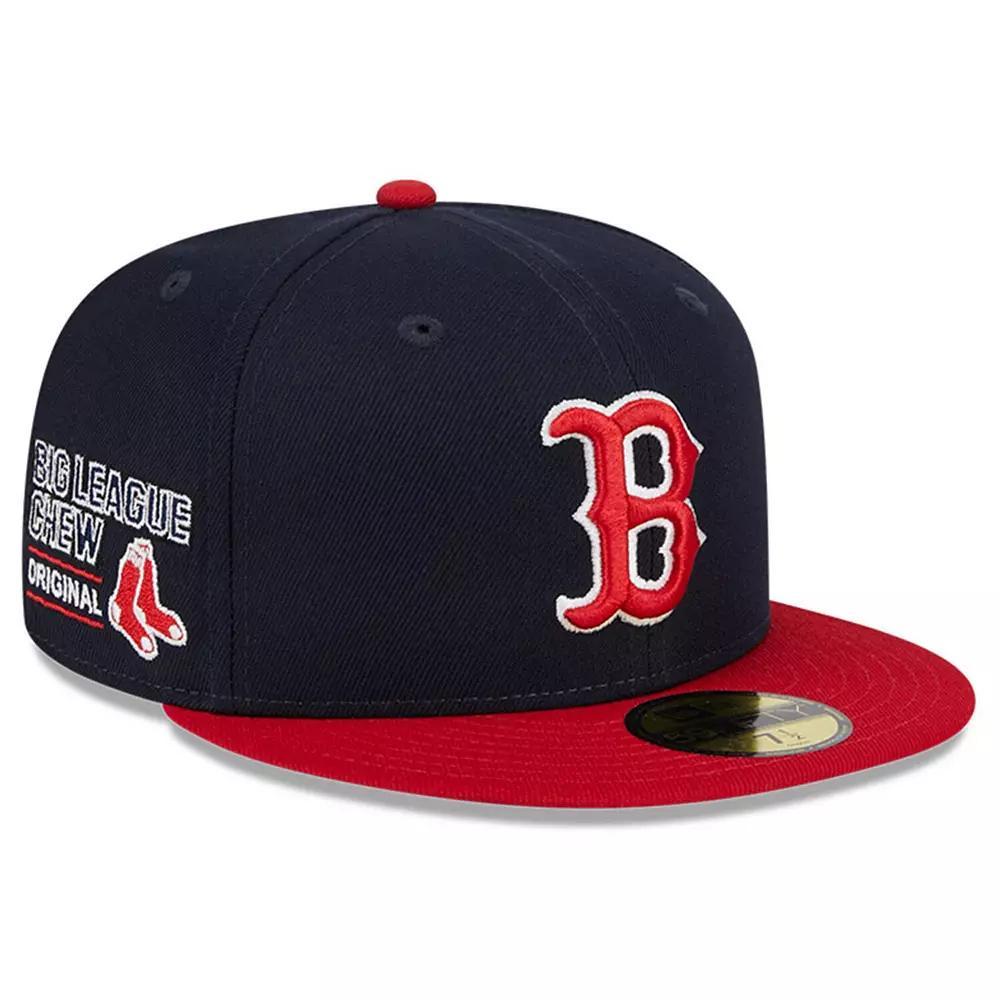 Men's New Era Navy Boston Red Sox Big League Chew Team 59FIFTY Fitted Hat, Size: 7 3/8, Blue Product Image