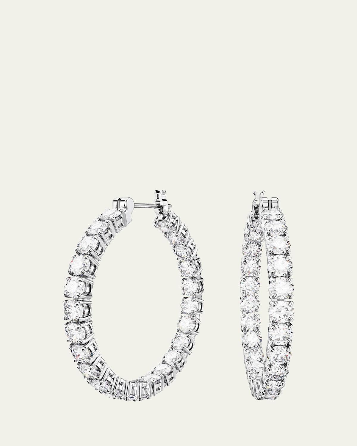 Swarovski Matrix Crystal Inside Out Hoop Earrings Product Image