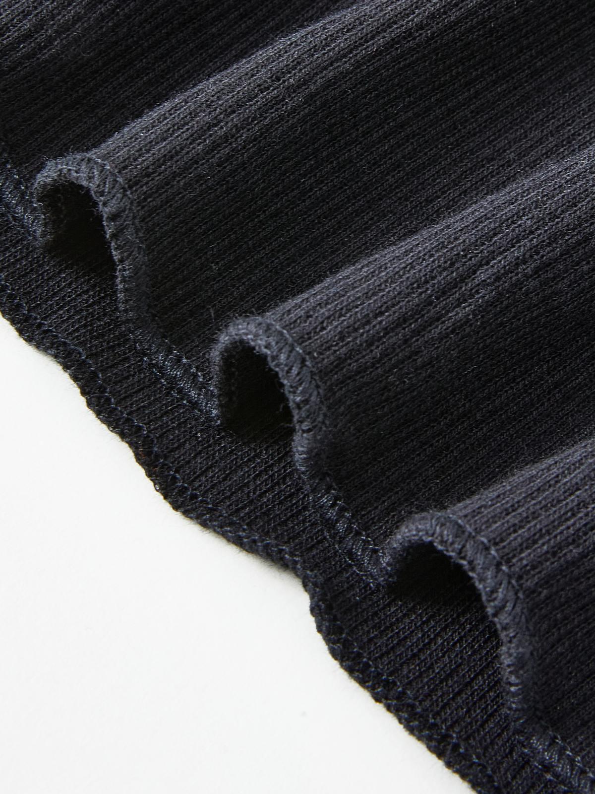 Simple Knitted Long Sleeve Mini Dress Product Image