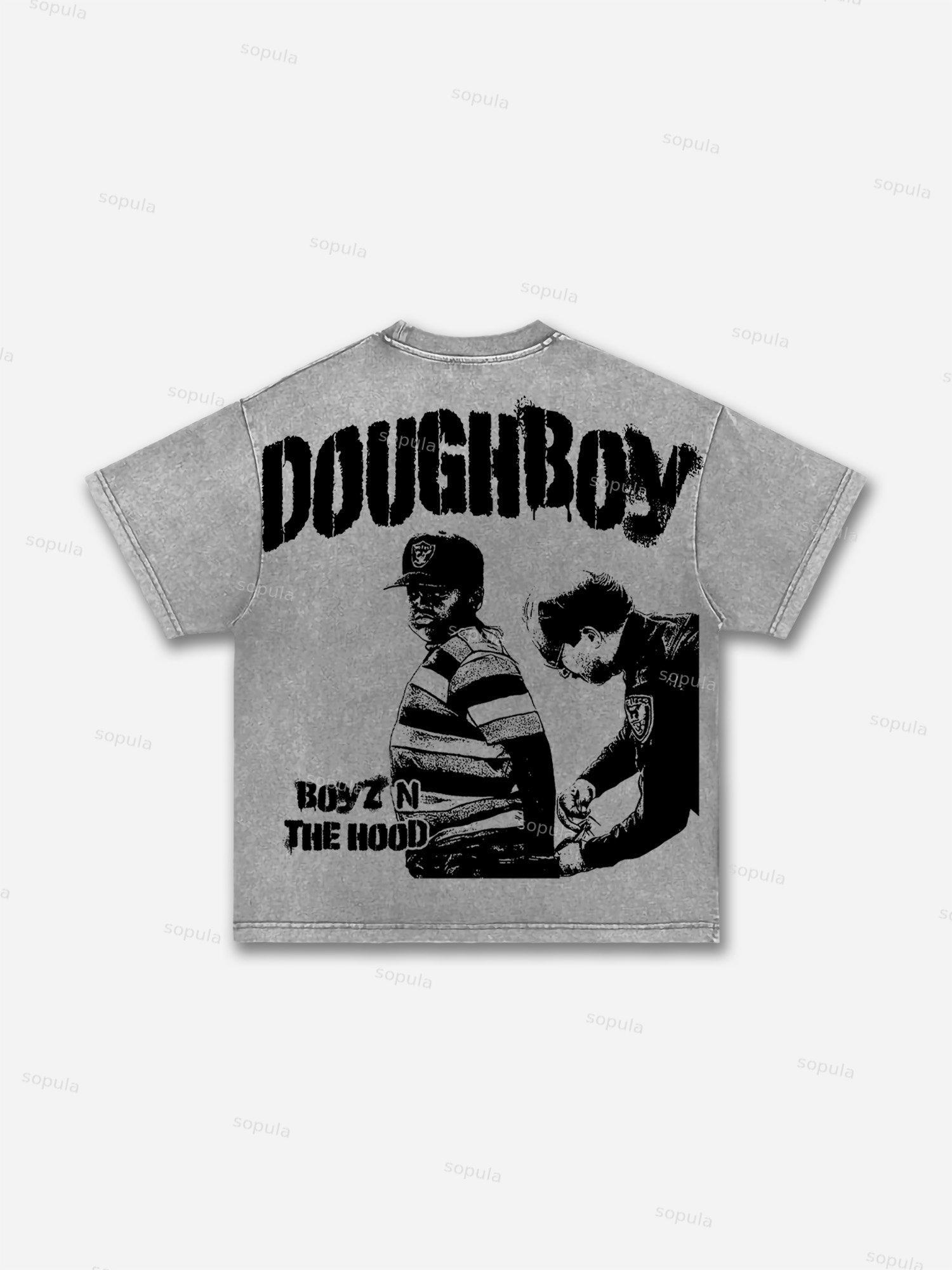 Men's Boyz N The Hood Vintage Aged Graphic Washed T-shirt Product Image