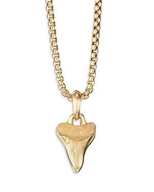 David Yurman Mens 18K Yellow Gold Sharks Tooth Amulet Product Image