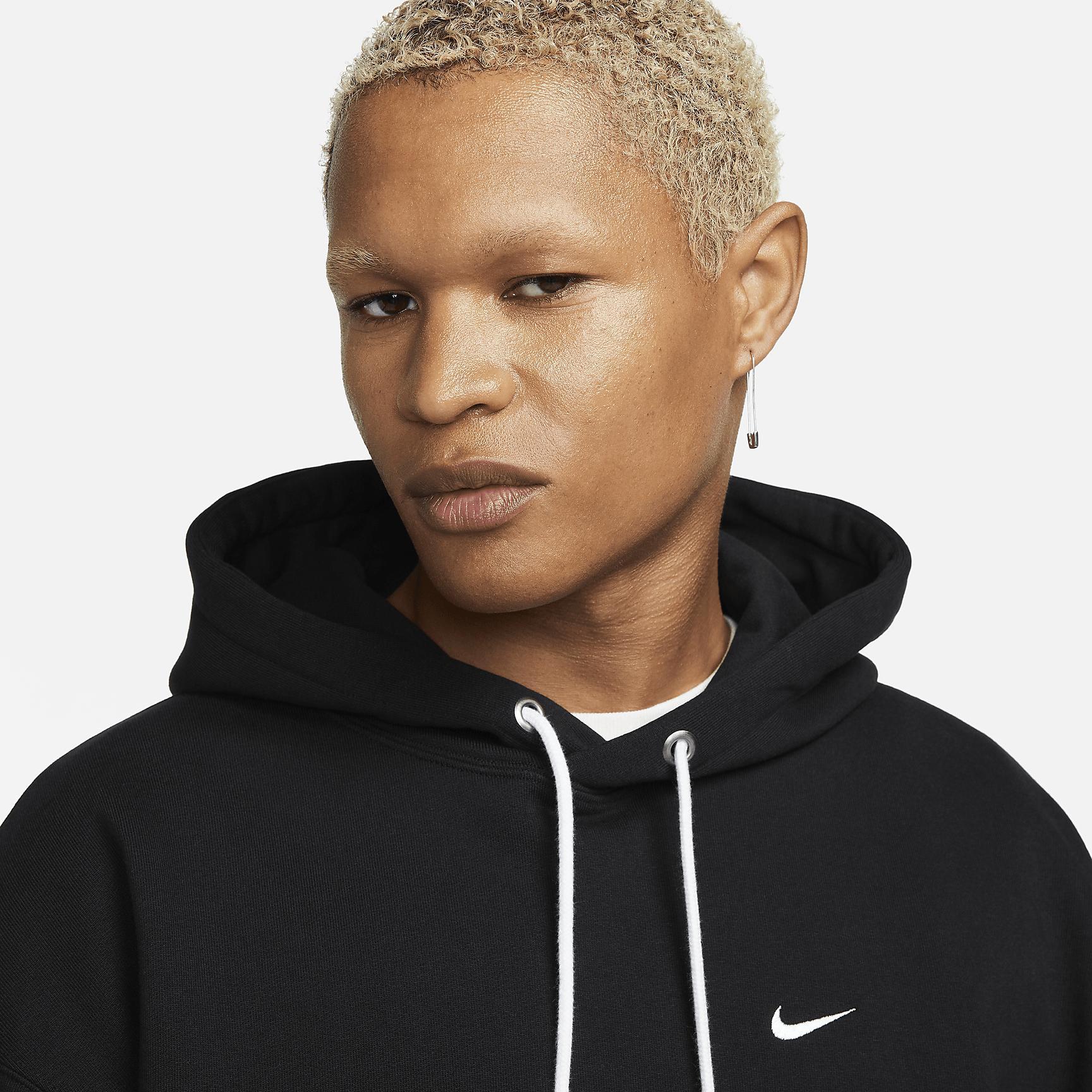 Nike Solo Swoosh Men's French Terry Pullover Hoodie Product Image