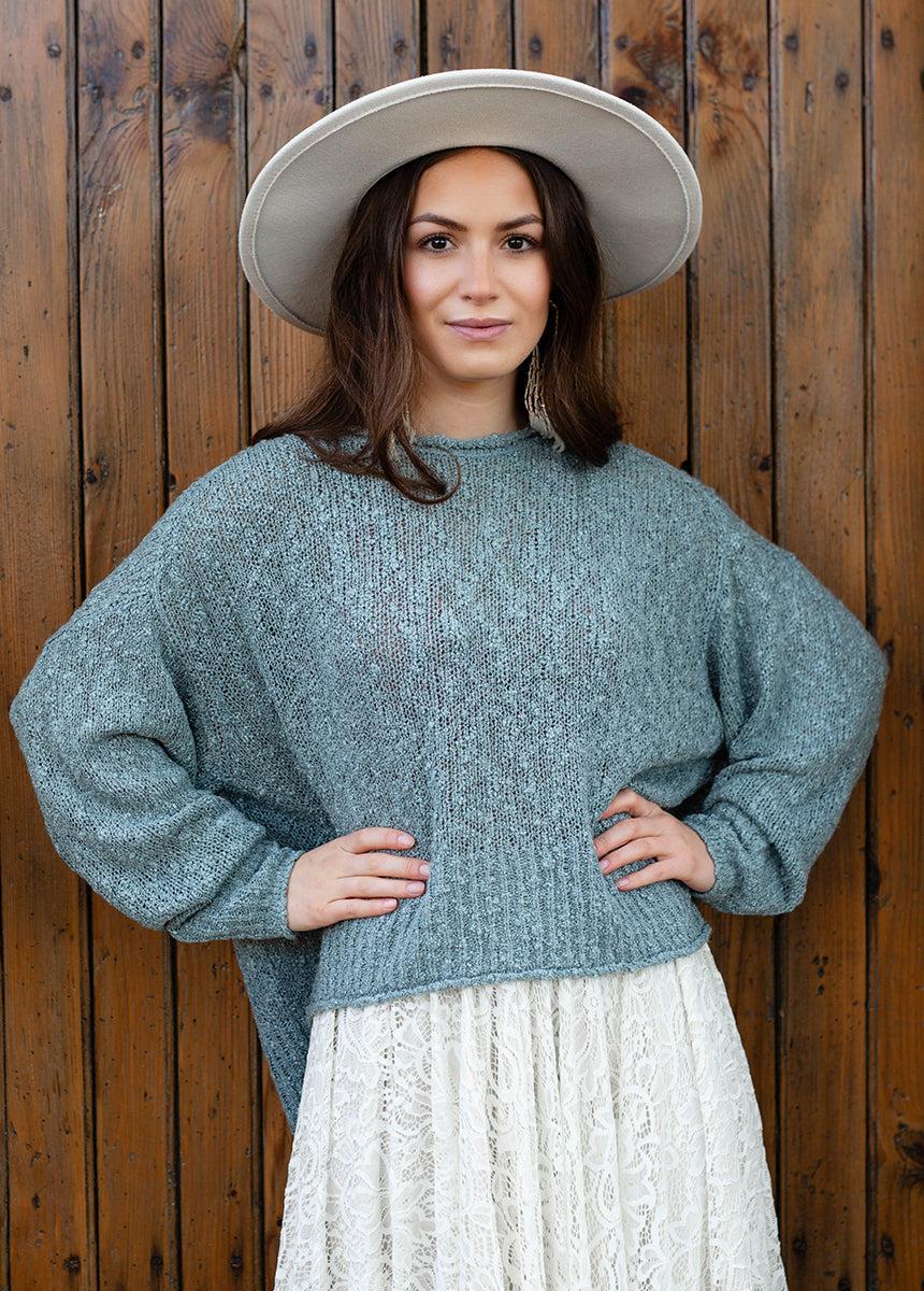 Selah Sweater in Whisper Blue Female Product Image