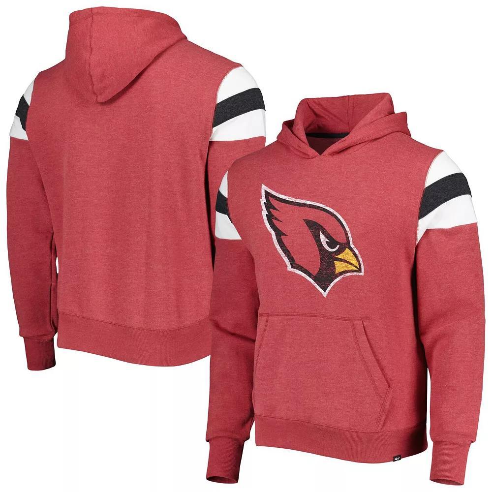 Men's '47 Heathered Cardinal Arizona Cardinals Premier Nico Pullover Hoodie, Size: XL Product Image