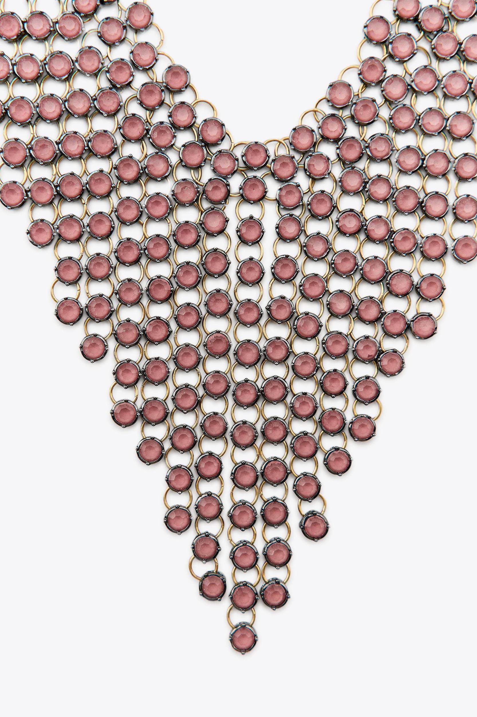 JEWELED WATERFALL NECKLACE Product Image
