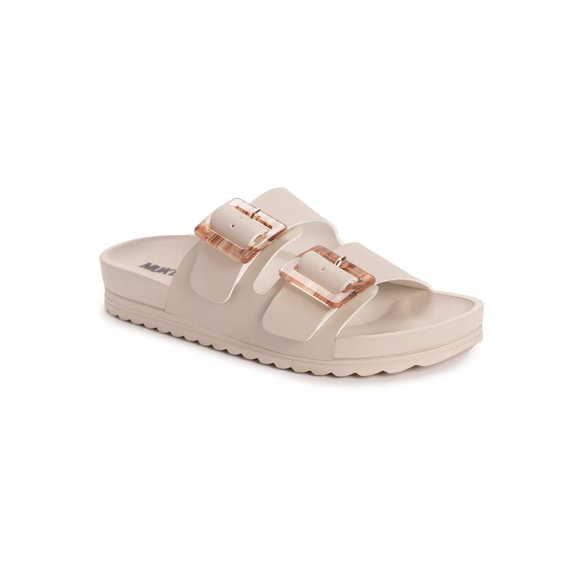MUK LUKS Grand Cayman Women's Slide Sandals, Size: 10, Grey Product Image