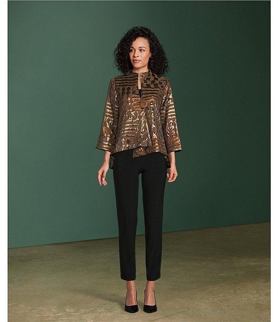 IC Collection Stretch Knit Slim Leg Pull-On Pants Product Image