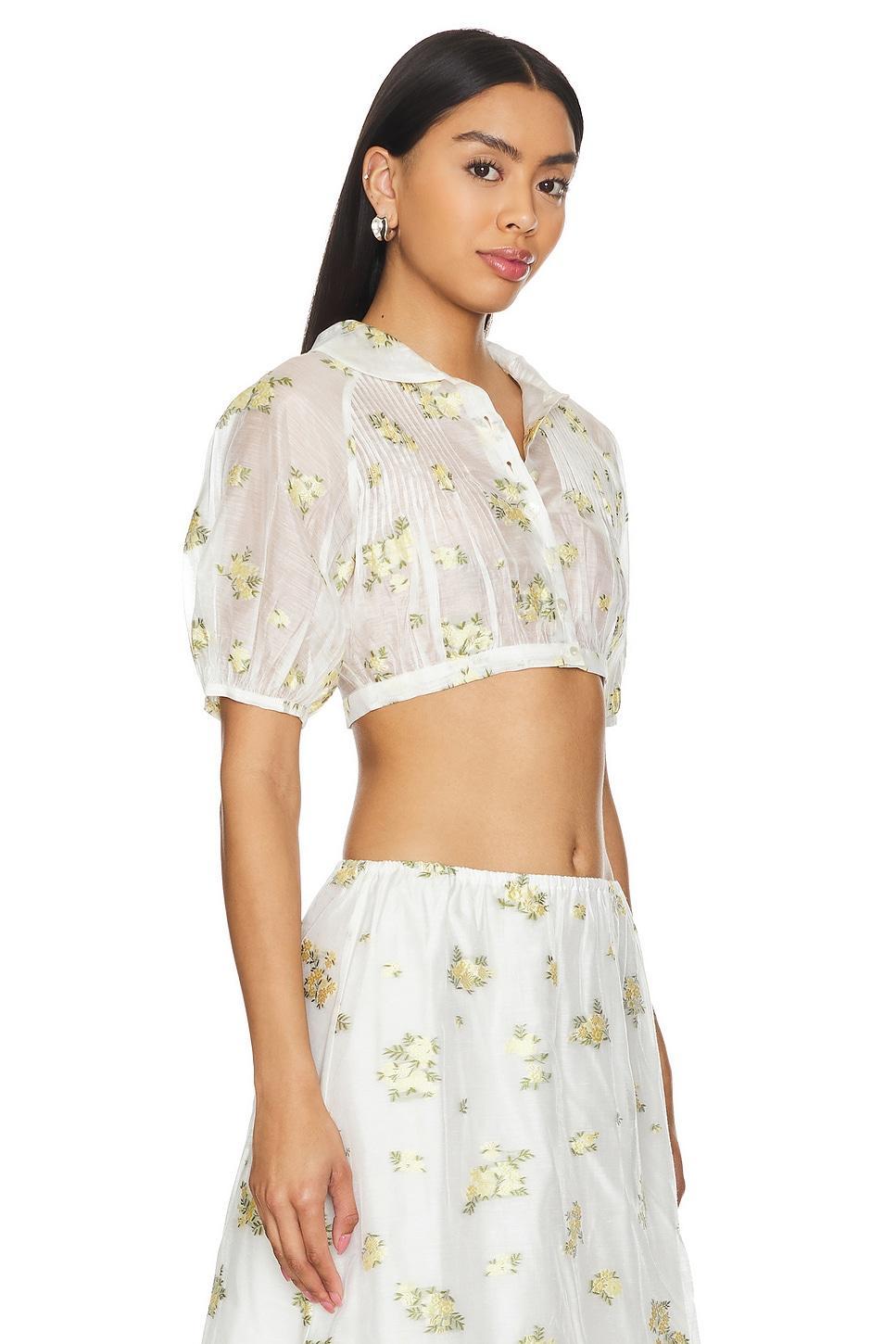 BLUSA DE GASA JACQUARD Product Image