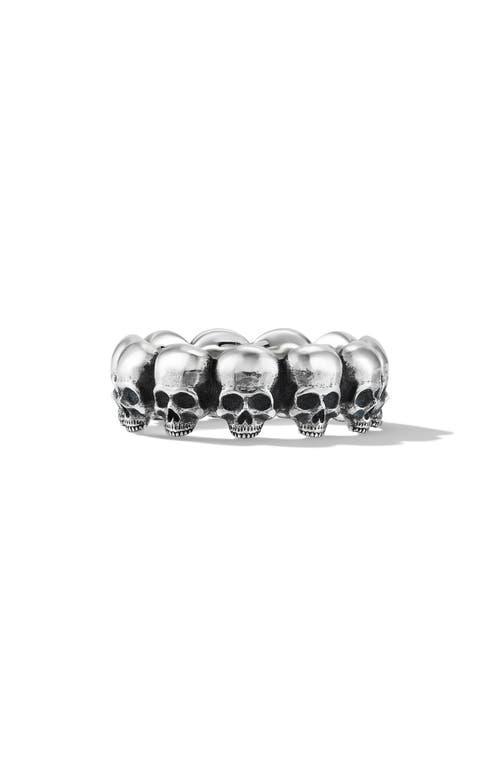 David Yurman Men's Memento Mori Skull Band Ring in Sterling Silver at Nordstrom, Size 10 Product Image