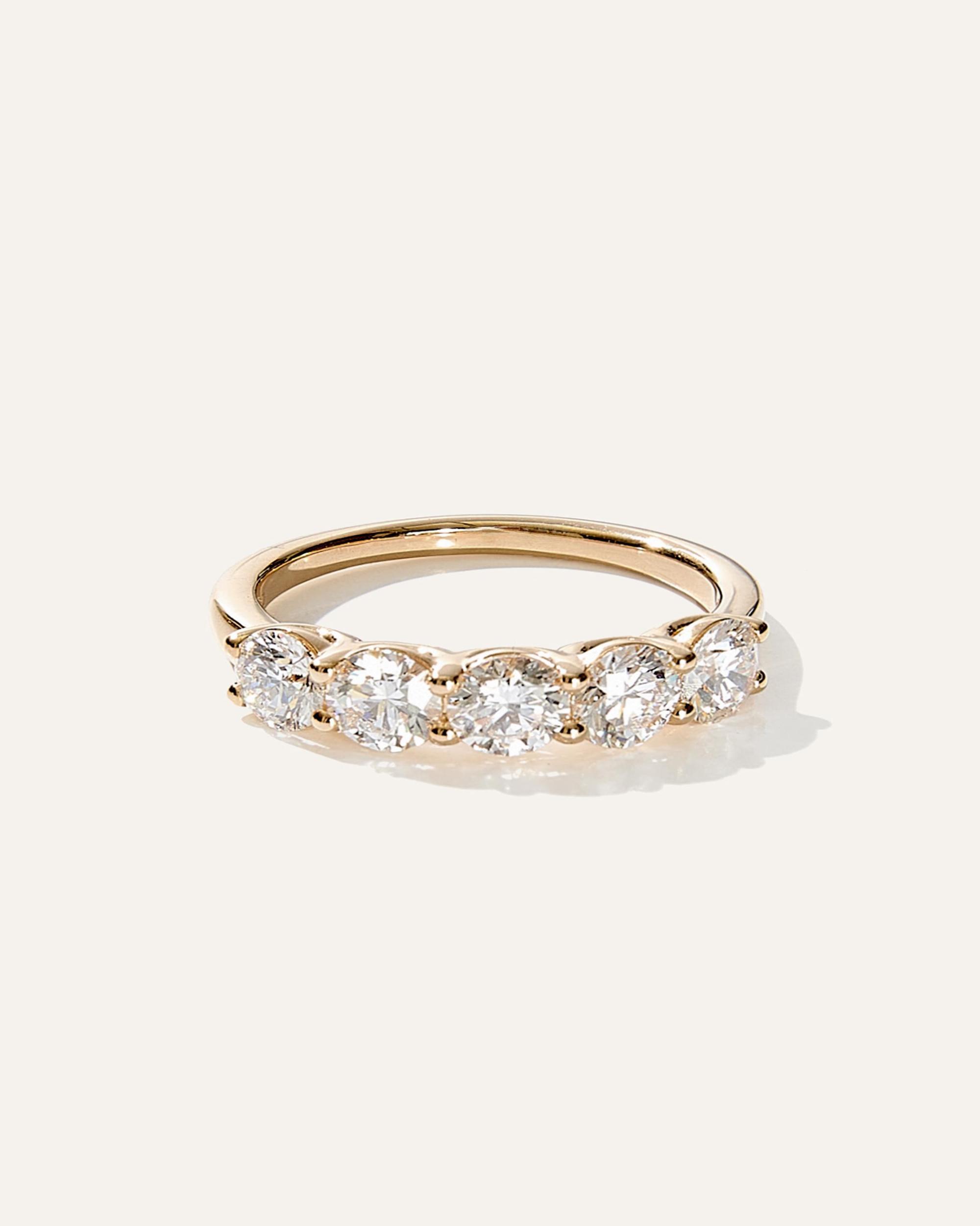 Lab Grown Diamond Five stone Band Product Image