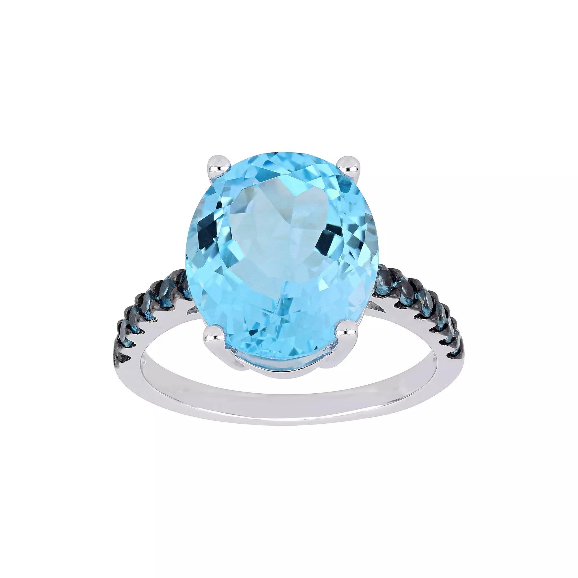 Stella Grace Sterling Silver London & Sky Blue Topaz Ring, Women's, Size: 6 Product Image