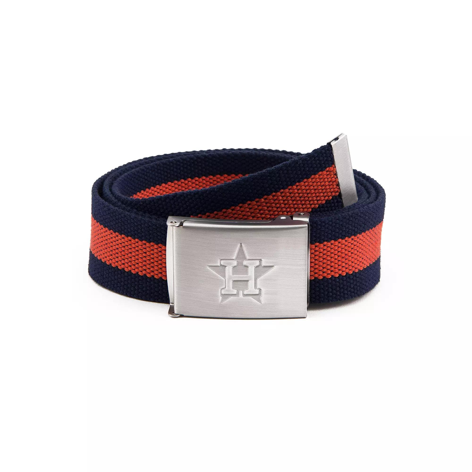 Men's Houston Astros Fabric Belt, Team Product Image