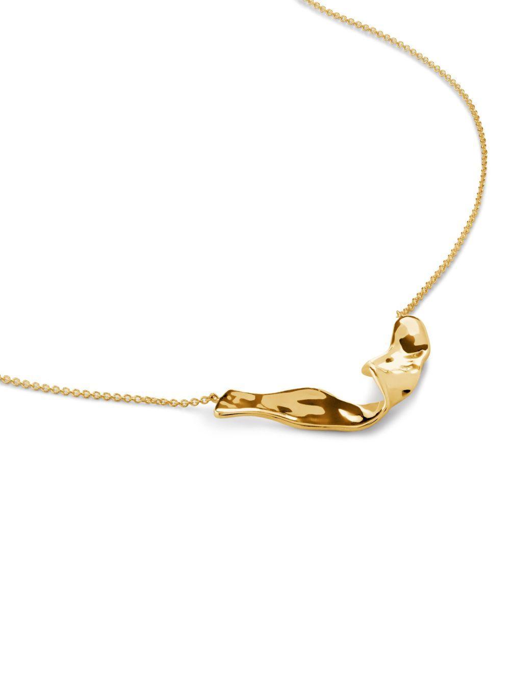 Wave polished-finish necklace  Product Image